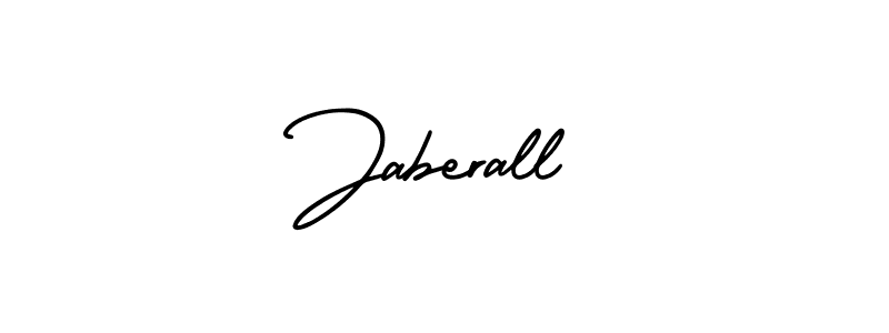 You should practise on your own different ways (AmerikaSignatureDemo-Regular) to write your name (Jaberall) in signature. don't let someone else do it for you. Jaberall signature style 3 images and pictures png