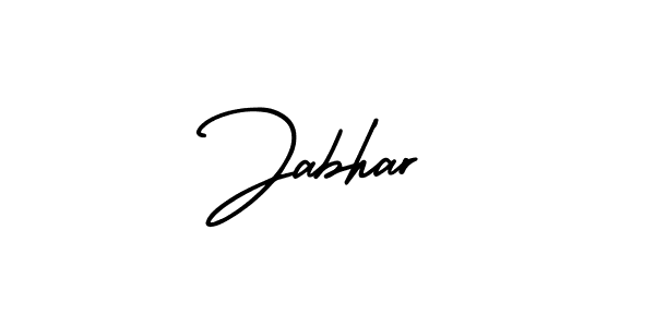 Design your own signature with our free online signature maker. With this signature software, you can create a handwritten (AmerikaSignatureDemo-Regular) signature for name Jabhar. Jabhar signature style 3 images and pictures png