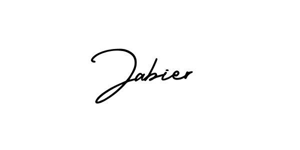 It looks lik you need a new signature style for name Jabier. Design unique handwritten (AmerikaSignatureDemo-Regular) signature with our free signature maker in just a few clicks. Jabier signature style 3 images and pictures png