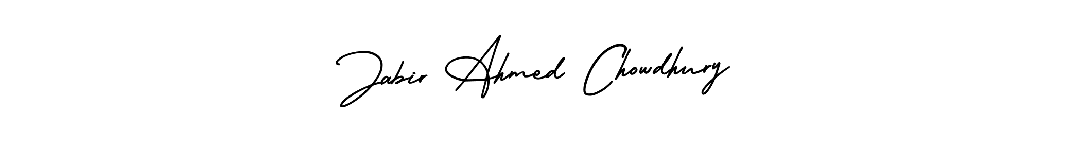 The best way (AmerikaSignatureDemo-Regular) to make a short signature is to pick only two or three words in your name. The name Jabir Ahmed Chowdhury include a total of six letters. For converting this name. Jabir Ahmed Chowdhury signature style 3 images and pictures png