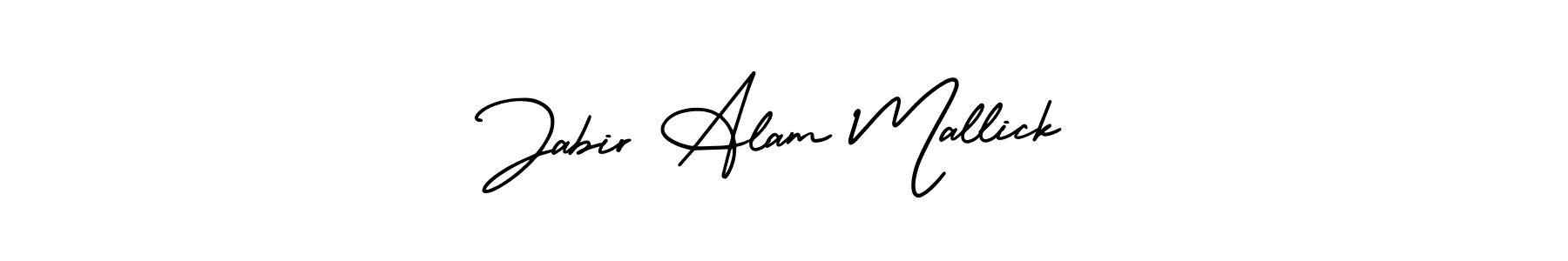 AmerikaSignatureDemo-Regular is a professional signature style that is perfect for those who want to add a touch of class to their signature. It is also a great choice for those who want to make their signature more unique. Get Jabir Alam Mallick name to fancy signature for free. Jabir Alam Mallick signature style 3 images and pictures png