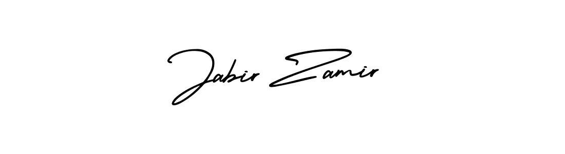 How to make Jabir Zamir name signature. Use AmerikaSignatureDemo-Regular style for creating short signs online. This is the latest handwritten sign. Jabir Zamir signature style 3 images and pictures png