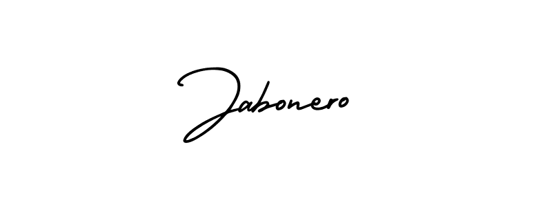 It looks lik you need a new signature style for name Jabonero. Design unique handwritten (AmerikaSignatureDemo-Regular) signature with our free signature maker in just a few clicks. Jabonero signature style 3 images and pictures png