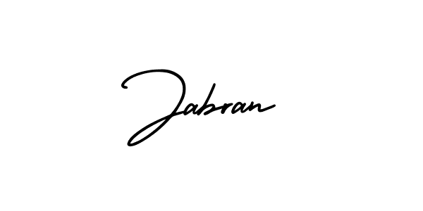 Make a beautiful signature design for name Jabran. With this signature (AmerikaSignatureDemo-Regular) style, you can create a handwritten signature for free. Jabran signature style 3 images and pictures png