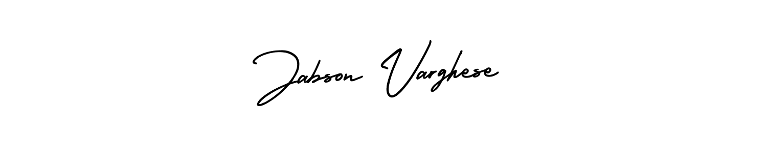 Make a beautiful signature design for name Jabson Varghese. With this signature (AmerikaSignatureDemo-Regular) style, you can create a handwritten signature for free. Jabson Varghese signature style 3 images and pictures png