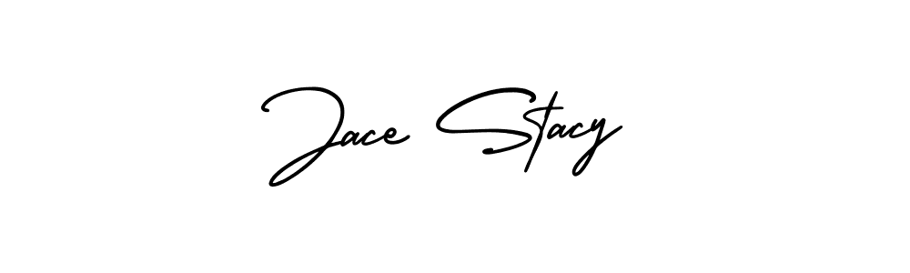 AmerikaSignatureDemo-Regular is a professional signature style that is perfect for those who want to add a touch of class to their signature. It is also a great choice for those who want to make their signature more unique. Get Jace Stacy name to fancy signature for free. Jace Stacy signature style 3 images and pictures png