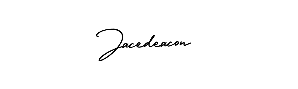 How to make Jacedeacon name signature. Use AmerikaSignatureDemo-Regular style for creating short signs online. This is the latest handwritten sign. Jacedeacon signature style 3 images and pictures png