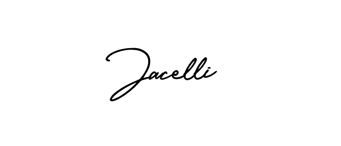 Make a beautiful signature design for name Jacelli. With this signature (AmerikaSignatureDemo-Regular) style, you can create a handwritten signature for free. Jacelli signature style 3 images and pictures png