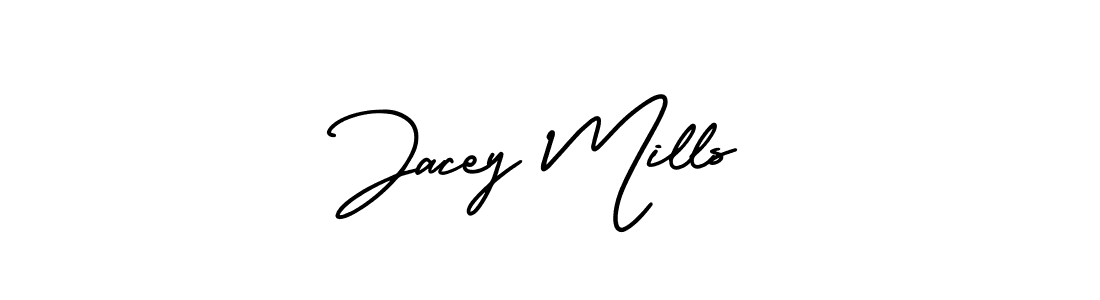 Make a beautiful signature design for name Jacey Mills. With this signature (AmerikaSignatureDemo-Regular) style, you can create a handwritten signature for free. Jacey Mills signature style 3 images and pictures png