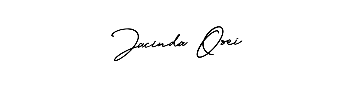 This is the best signature style for the Jacinda Osei name. Also you like these signature font (AmerikaSignatureDemo-Regular). Mix name signature. Jacinda Osei signature style 3 images and pictures png