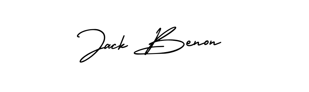 How to make Jack Benon name signature. Use AmerikaSignatureDemo-Regular style for creating short signs online. This is the latest handwritten sign. Jack Benon signature style 3 images and pictures png