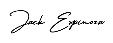 Discover how Jack Espinoza looks in an executive cursive font (AmerikaSignatureDemo-Regular). Perfect for legal documents, invoices, and certificates. Jack Espinoza signature style 3 images and pictures png