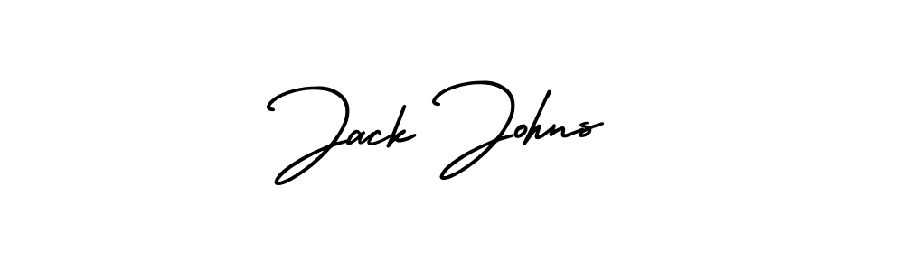 How to make Jack Johns name signature. Use AmerikaSignatureDemo-Regular style for creating short signs online. This is the latest handwritten sign. Jack Johns signature style 3 images and pictures png