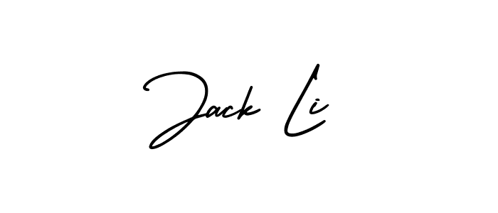 You should practise on your own different ways (AmerikaSignatureDemo-Regular) to write your name (Jack Li) in signature. don't let someone else do it for you. Jack Li signature style 3 images and pictures png