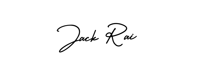 How to make Jack Rai name signature. Use AmerikaSignatureDemo-Regular style for creating short signs online. This is the latest handwritten sign. Jack Rai signature style 3 images and pictures png