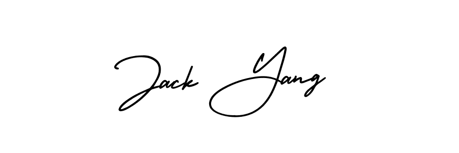 The best way (AmerikaSignatureDemo-Regular) to make a short signature is to pick only two or three words in your name. The name Jack Yang include a total of six letters. For converting this name. Jack Yang signature style 3 images and pictures png