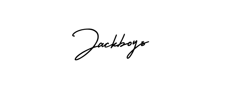 How to Draw Jackboys signature style? AmerikaSignatureDemo-Regular is a latest design signature styles for name Jackboys. Jackboys signature style 3 images and pictures png