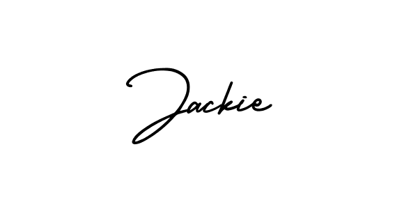 Use a signature maker to create a handwritten signature online. With this signature software, you can design (AmerikaSignatureDemo-Regular) your own signature for name Jackie. Jackie signature style 3 images and pictures png