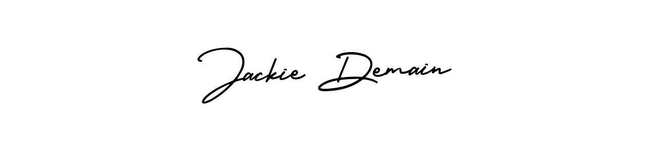 Also You can easily find your signature by using the search form. We will create Jackie Demain name handwritten signature images for you free of cost using AmerikaSignatureDemo-Regular sign style. Jackie Demain signature style 3 images and pictures png