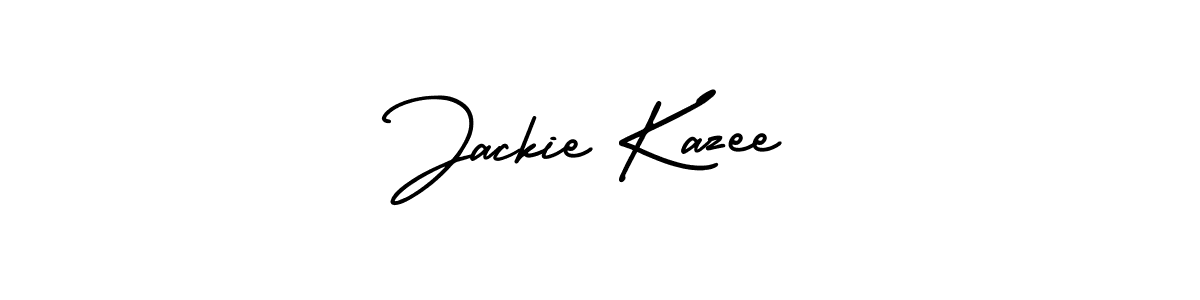 Jackie Kazee stylish signature style. Best Handwritten Sign (AmerikaSignatureDemo-Regular) for my name. Handwritten Signature Collection Ideas for my name Jackie Kazee. Jackie Kazee signature style 3 images and pictures png