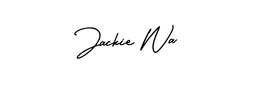 Make a short Jackie Wa signature style. Manage your documents anywhere anytime using AmerikaSignatureDemo-Regular. Create and add eSignatures, submit forms, share and send files easily. Jackie Wa signature style 3 images and pictures png