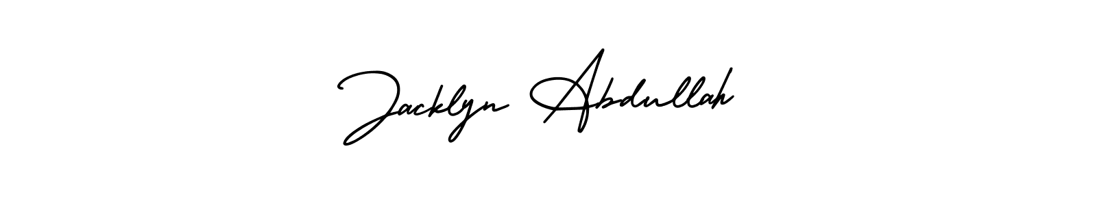 It looks lik you need a new signature style for name Jacklyn Abdullah. Design unique handwritten (AmerikaSignatureDemo-Regular) signature with our free signature maker in just a few clicks. Jacklyn Abdullah signature style 3 images and pictures png