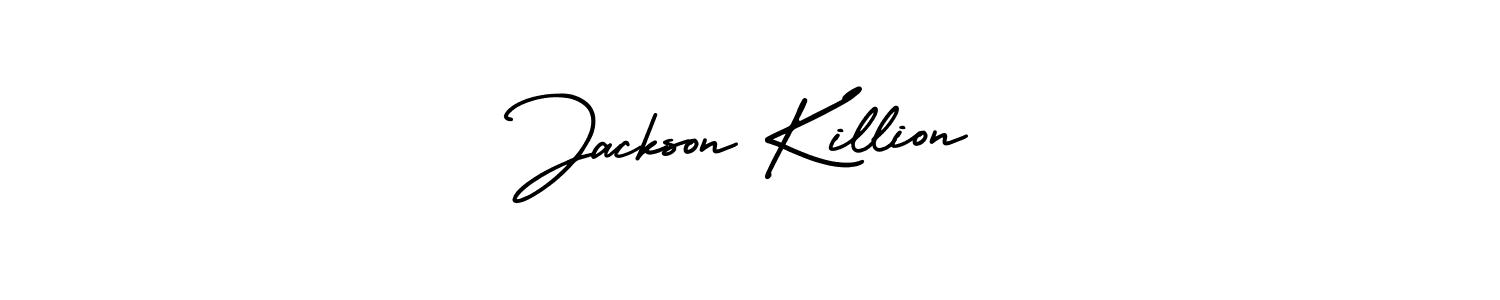 Jackson Killion stylish signature style. Best Handwritten Sign (AmerikaSignatureDemo-Regular) for my name. Handwritten Signature Collection Ideas for my name Jackson Killion. Jackson Killion signature style 3 images and pictures png