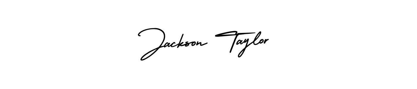 Make a beautiful signature design for name Jackson Taylor. With this signature (AmerikaSignatureDemo-Regular) style, you can create a handwritten signature for free. Jackson Taylor signature style 3 images and pictures png