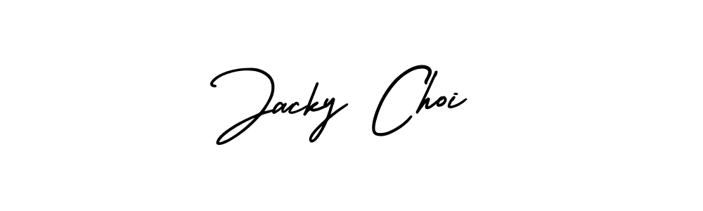 It looks lik you need a new signature style for name Jacky Choi. Design unique handwritten (AmerikaSignatureDemo-Regular) signature with our free signature maker in just a few clicks. Jacky Choi signature style 3 images and pictures png