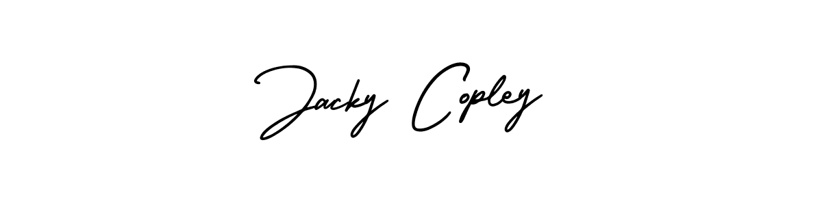 Jacky Copley stylish signature style. Best Handwritten Sign (AmerikaSignatureDemo-Regular) for my name. Handwritten Signature Collection Ideas for my name Jacky Copley. Jacky Copley signature style 3 images and pictures png