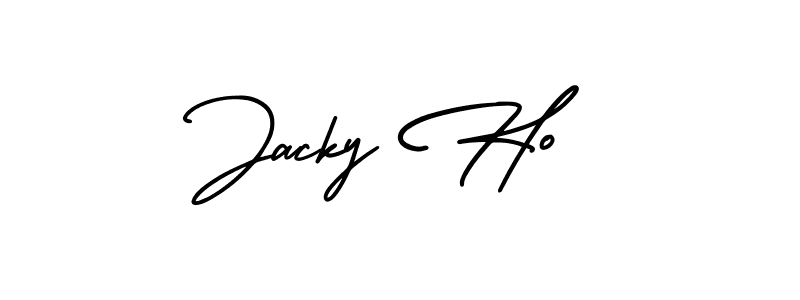 It looks lik you need a new signature style for name Jacky Ho. Design unique handwritten (AmerikaSignatureDemo-Regular) signature with our free signature maker in just a few clicks. Jacky Ho signature style 3 images and pictures png