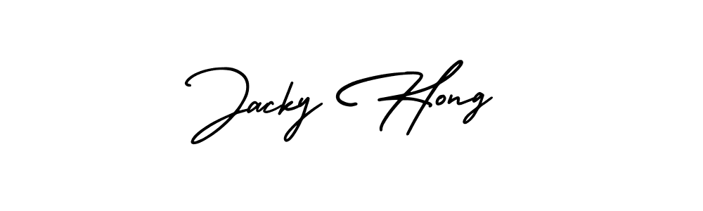 How to Draw Jacky Hong signature style? AmerikaSignatureDemo-Regular is a latest design signature styles for name Jacky Hong. Jacky Hong signature style 3 images and pictures png