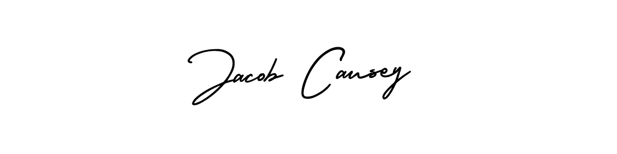 Best and Professional Signature Style for Jacob Causey. AmerikaSignatureDemo-Regular Best Signature Style Collection. Jacob Causey signature style 3 images and pictures png