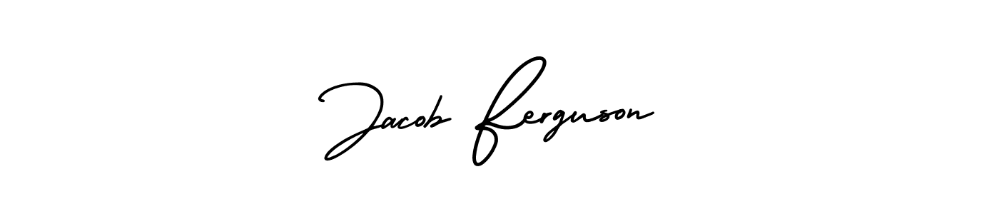 Jacob Ferguson stylish signature style. Best Handwritten Sign (AmerikaSignatureDemo-Regular) for my name. Handwritten Signature Collection Ideas for my name Jacob Ferguson. Jacob Ferguson signature style 3 images and pictures png