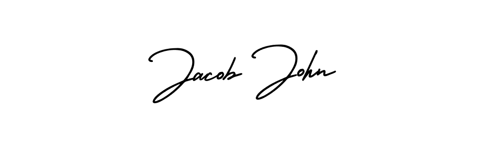 It looks lik you need a new signature style for name Jacob John. Design unique handwritten (AmerikaSignatureDemo-Regular) signature with our free signature maker in just a few clicks. Jacob John signature style 3 images and pictures png