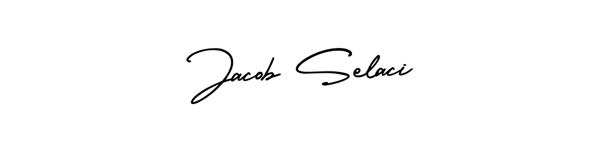 Design your own signature with our free online signature maker. With this signature software, you can create a handwritten (AmerikaSignatureDemo-Regular) signature for name Jacob Selaci. Jacob Selaci signature style 3 images and pictures png