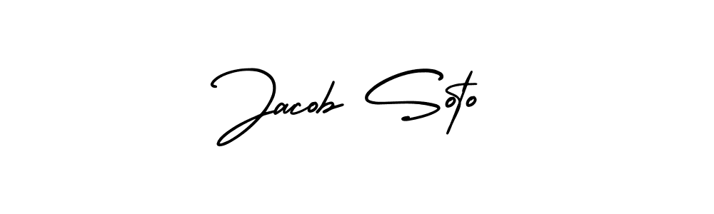 How to make Jacob Soto name signature. Use AmerikaSignatureDemo-Regular style for creating short signs online. This is the latest handwritten sign. Jacob Soto signature style 3 images and pictures png