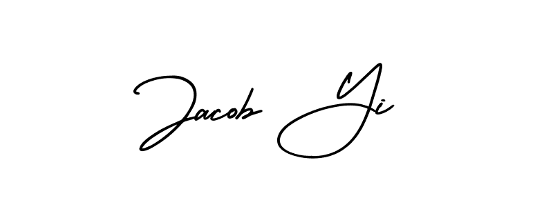 It looks lik you need a new signature style for name Jacob Yi. Design unique handwritten (AmerikaSignatureDemo-Regular) signature with our free signature maker in just a few clicks. Jacob Yi signature style 3 images and pictures png