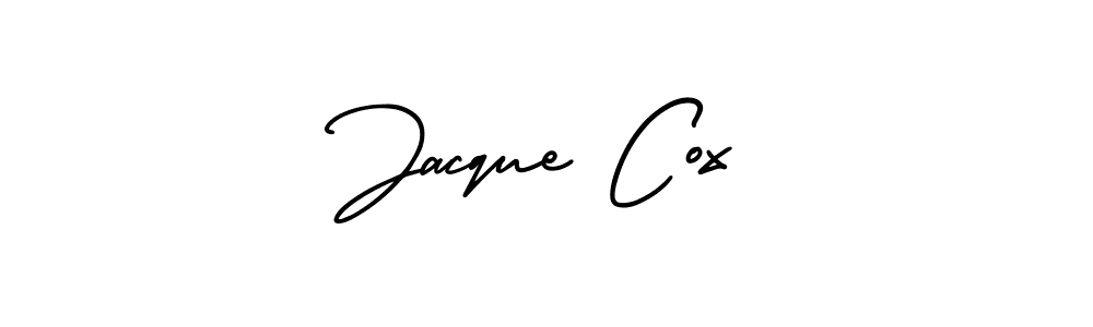 How to make Jacque Cox name signature. Use AmerikaSignatureDemo-Regular style for creating short signs online. This is the latest handwritten sign. Jacque Cox signature style 3 images and pictures png