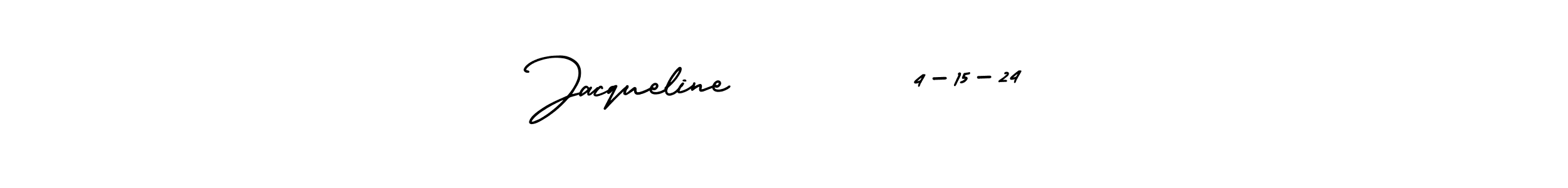 You can use this online signature creator to create a handwritten signature for the name Jacqueline        4-15-24. This is the best online autograph maker. Jacqueline        4-15-24 signature style 3 images and pictures png