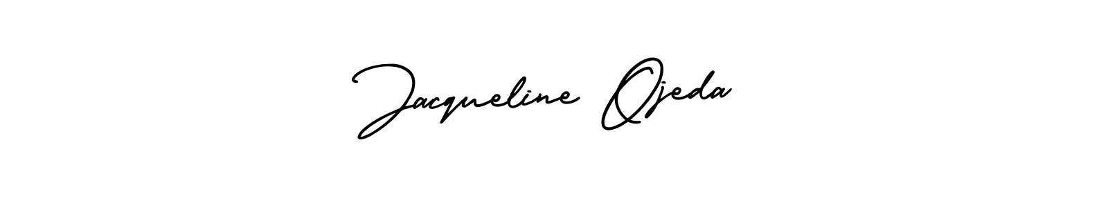 Jacqueline Ojeda stylish signature style. Best Handwritten Sign (AmerikaSignatureDemo-Regular) for my name. Handwritten Signature Collection Ideas for my name Jacqueline Ojeda. Jacqueline Ojeda signature style 3 images and pictures png