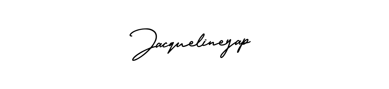 if you are searching for the best signature style for your name Jacquelineyap. so please give up your signature search. here we have designed multiple signature styles  using AmerikaSignatureDemo-Regular. Jacquelineyap signature style 3 images and pictures png