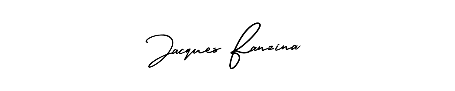 It looks lik you need a new signature style for name Jacques Fanzina. Design unique handwritten (AmerikaSignatureDemo-Regular) signature with our free signature maker in just a few clicks. Jacques Fanzina signature style 3 images and pictures png
