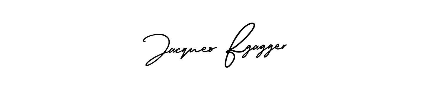 The best way (AmerikaSignatureDemo-Regular) to make a short signature is to pick only two or three words in your name. The name Jacques Fgagger include a total of six letters. For converting this name. Jacques Fgagger signature style 3 images and pictures png