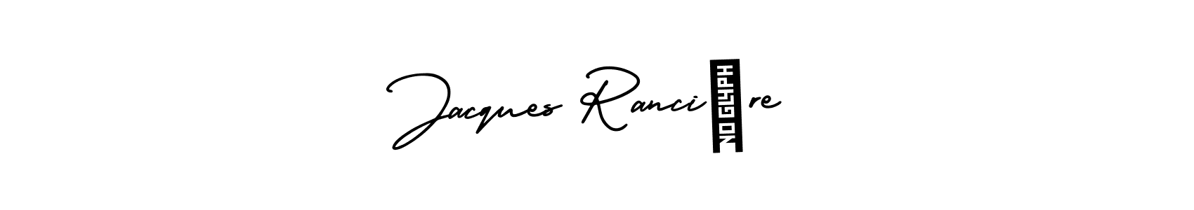 Make a beautiful signature design for name Jacques Rancière. With this signature (AmerikaSignatureDemo-Regular) style, you can create a handwritten signature for free. Jacques Rancière signature style 3 images and pictures png