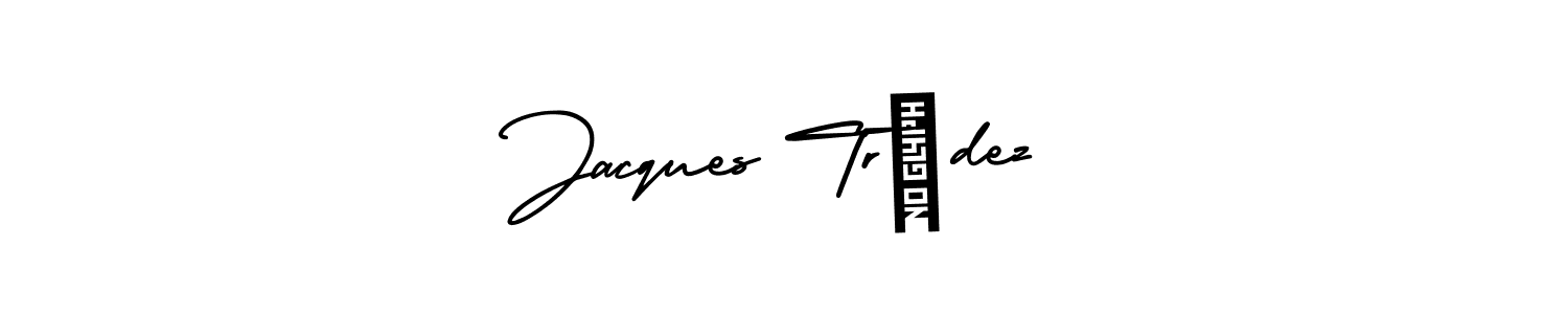 It looks lik you need a new signature style for name Jacques Trédez. Design unique handwritten (AmerikaSignatureDemo-Regular) signature with our free signature maker in just a few clicks. Jacques Trédez signature style 3 images and pictures png