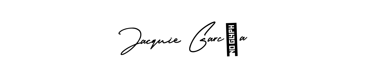 Create a beautiful signature design for name Jacquie García. With this signature (AmerikaSignatureDemo-Regular) fonts, you can make a handwritten signature for free. Jacquie García signature style 3 images and pictures png