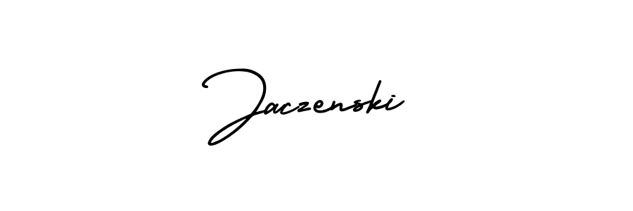 Jaczenski stylish signature style. Best Handwritten Sign (AmerikaSignatureDemo-Regular) for my name. Handwritten Signature Collection Ideas for my name Jaczenski. Jaczenski signature style 3 images and pictures png