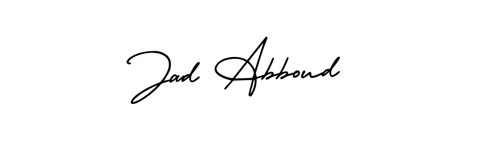 Design your own signature with our free online signature maker. With this signature software, you can create a handwritten (AmerikaSignatureDemo-Regular) signature for name Jad Abboud. Jad Abboud signature style 3 images and pictures png