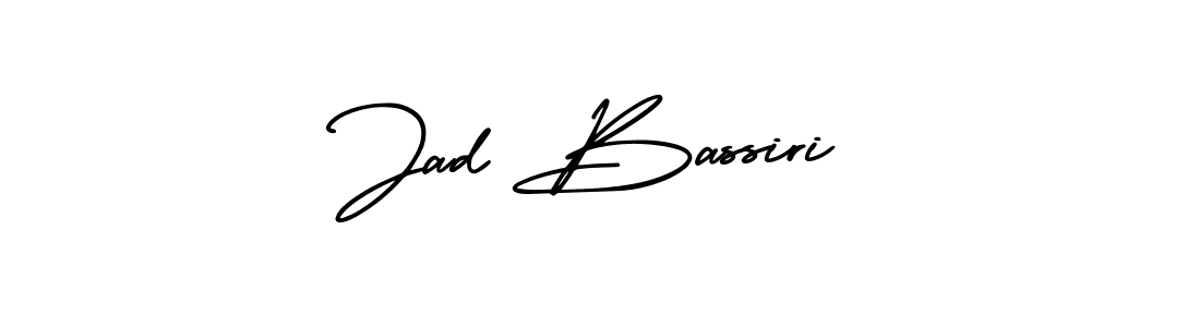 Use a signature maker to create a handwritten signature online. With this signature software, you can design (AmerikaSignatureDemo-Regular) your own signature for name Jad Bassiri. Jad Bassiri signature style 3 images and pictures png